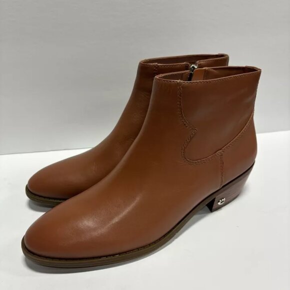 Coach Women’s Dannie, Saddle Brown Leather Ankle Boots, Size 9 M - Picture 5 of 7